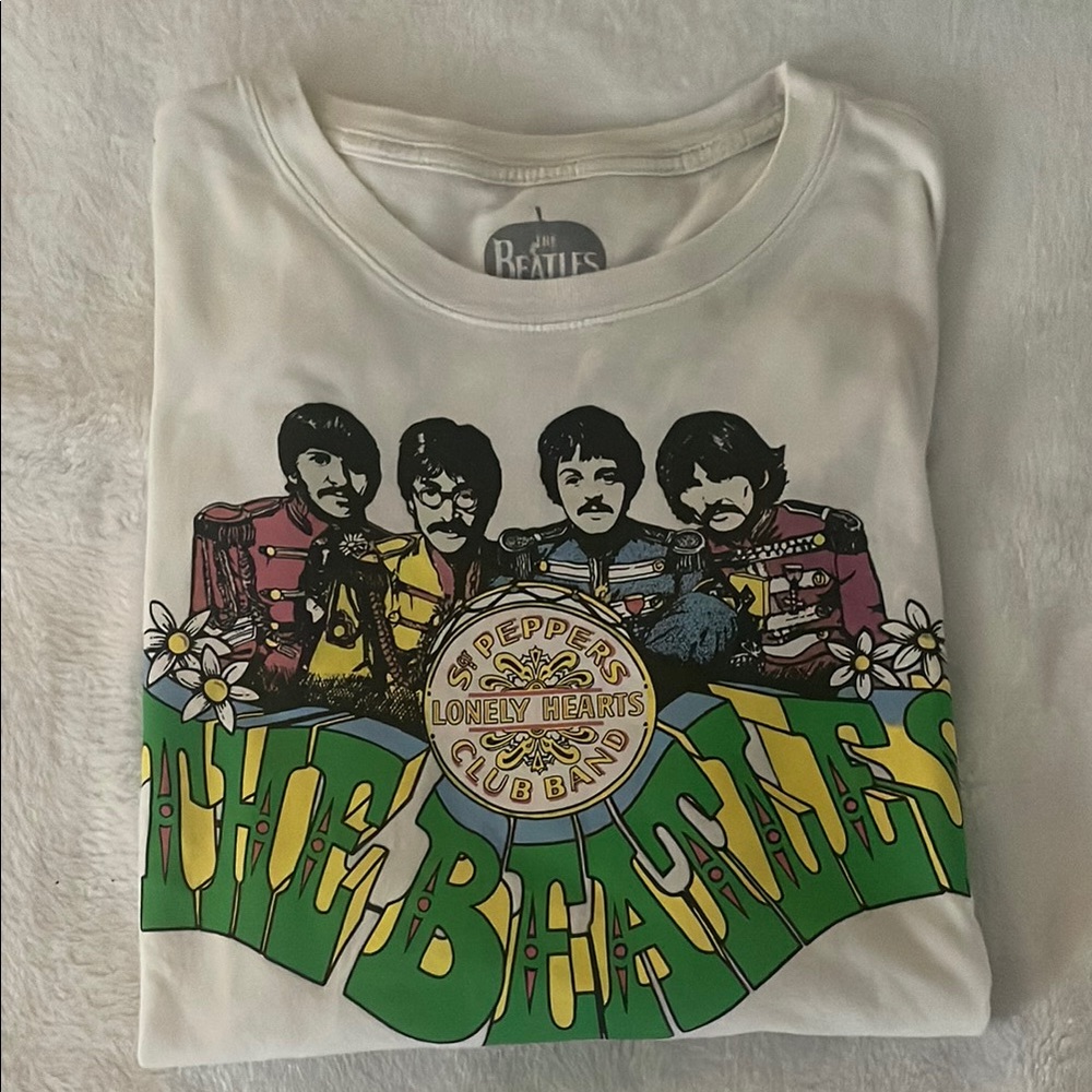 Beatles White Tee